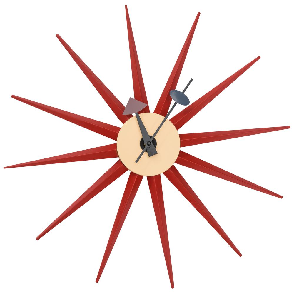 Maxi Modern Design Colorful Star Silent Non-Ticking Wall Clock