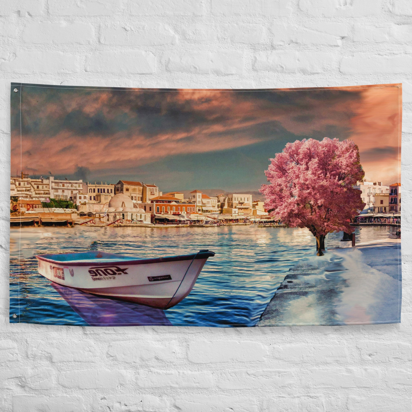 Pink Tree  Boat Flag