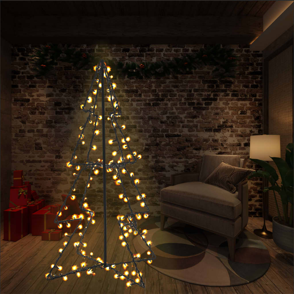 Christmas Cone Tree 160 LEDs Indoor and Outdoor 30.7"x47.2"