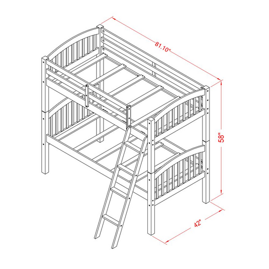 Youth Bunk Bed White