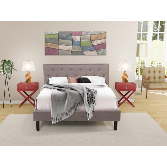 3 Pc Set - 1 Queen Bed and 2 Nightstands