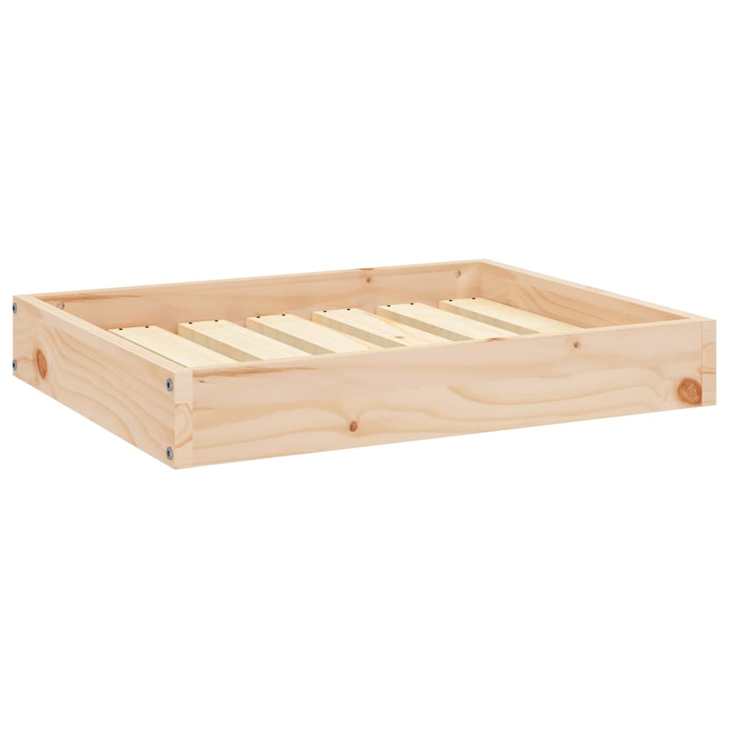 vidaXL Dog Bed 24.2"x19.3"x3.5" Solid Wood Pine