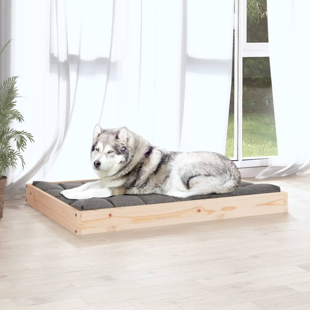 vidaXL Dog Bed 40"x29.1"x3.5" Solid Wood Pine