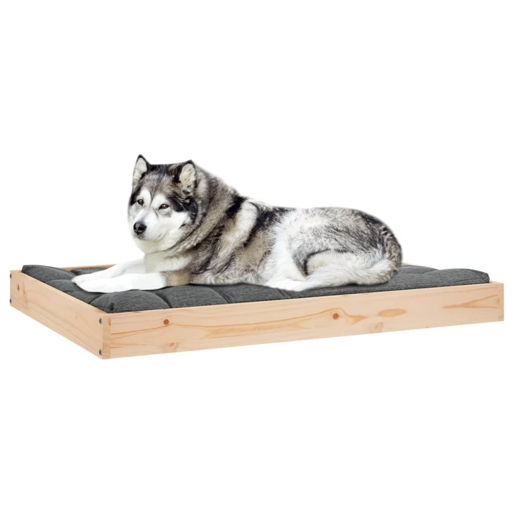 vidaXL Dog Bed 40"x29.1"x3.5" Solid Wood Pine