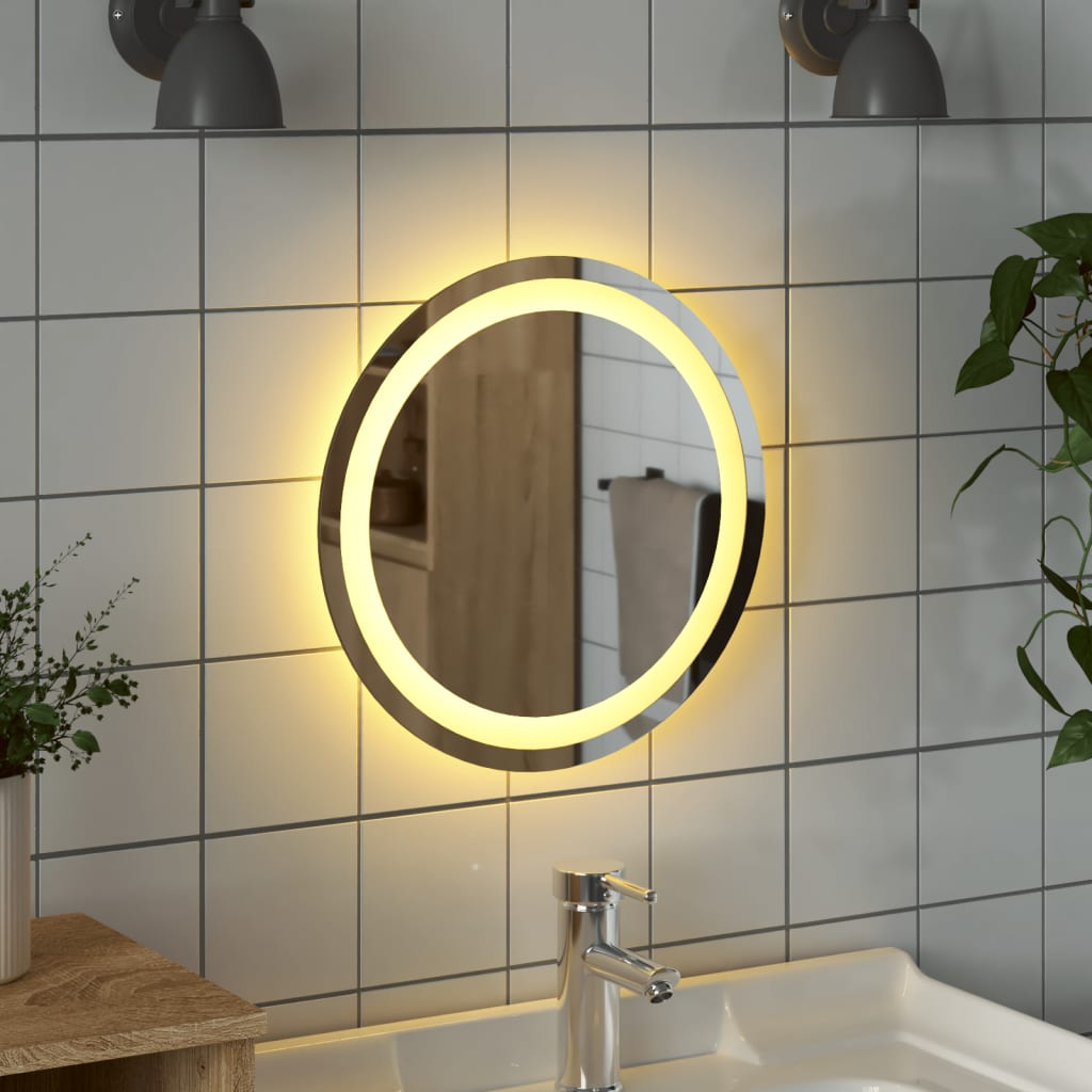 vidaXL LED Bathroom Mirror 15.7" Round