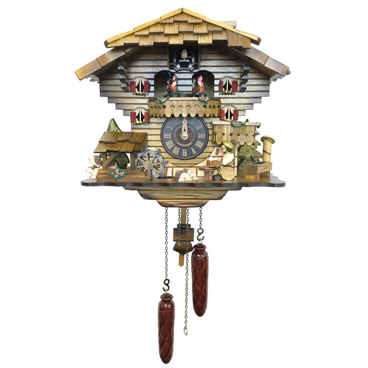 490QMT - Engstler Battery-operated Cuckoo Clock - Full Size - 11.75"H x 12.5"W x 7.5"