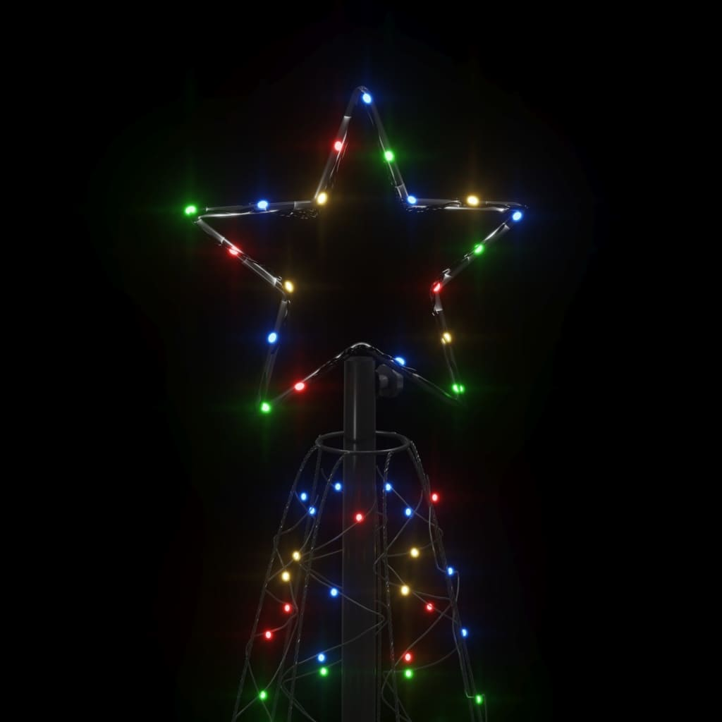 Christmas Cone Tree Colorful 200 LEDs 2x6 ft