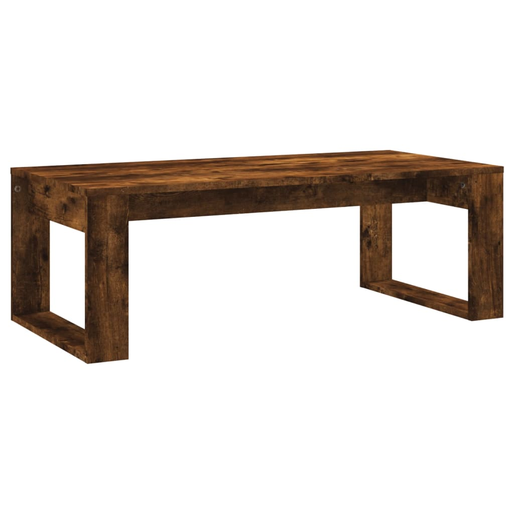 vidaXL Coffee Table Smoked Oak 40.2"x19.7"x13.8" Engineered Wood