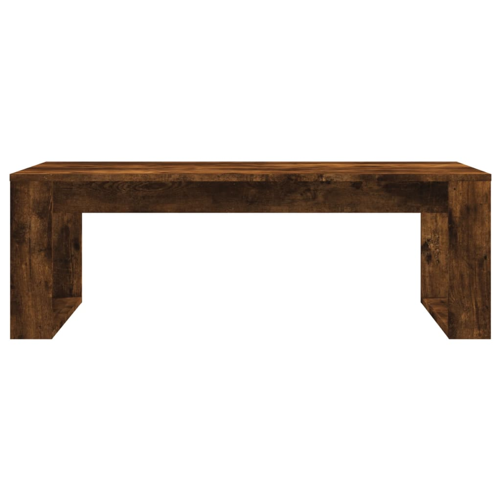 vidaXL Coffee Table Smoked Oak 40.2"x19.7"x13.8" Engineered Wood