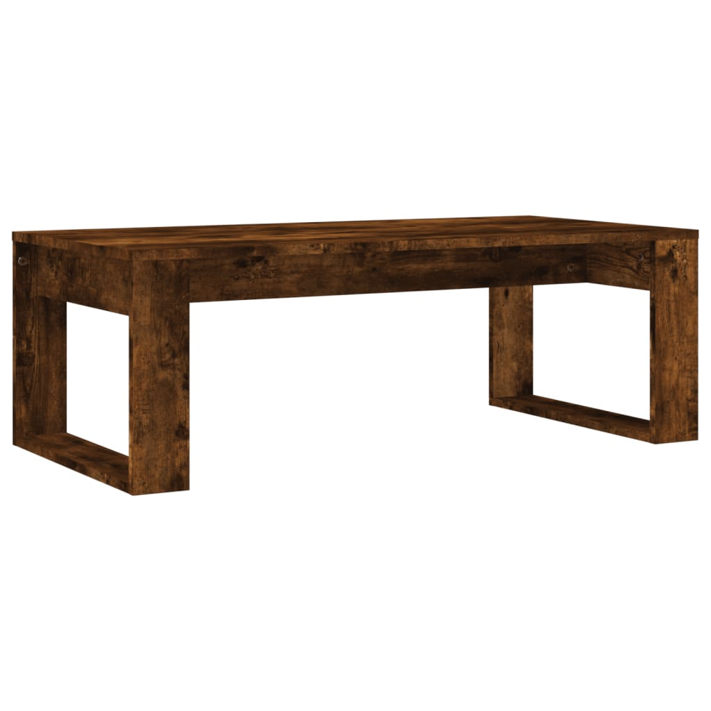 vidaXL Coffee Table Smoked Oak 40.2"x19.7"x13.8" Engineered Wood