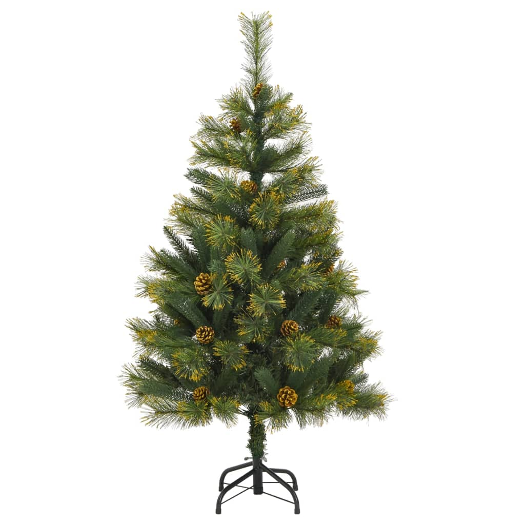 Artificial Hinged Christmas Tree with Cones 47.2"