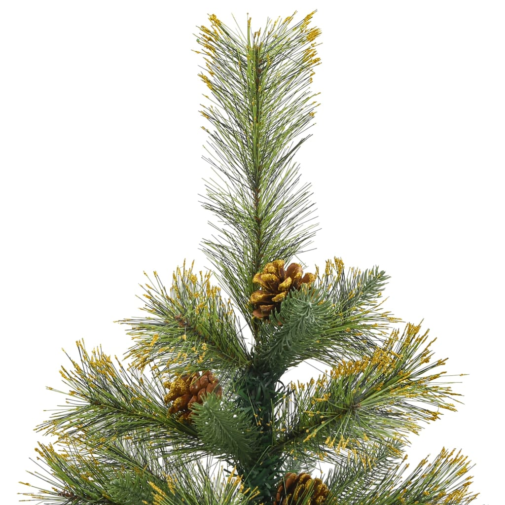 Artificial Hinged Christmas Tree with Cones 47.2"