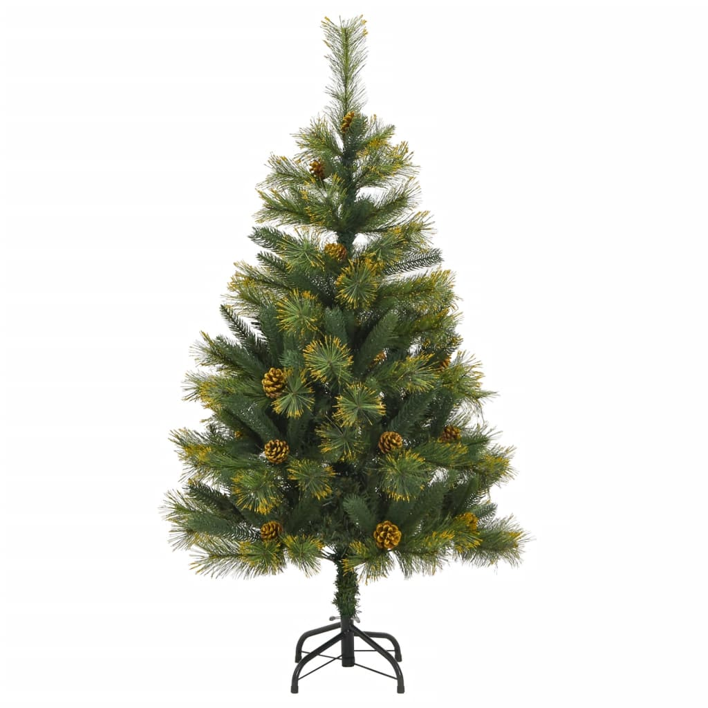 Artificial Hinged Christmas Tree with Cones 59.1"