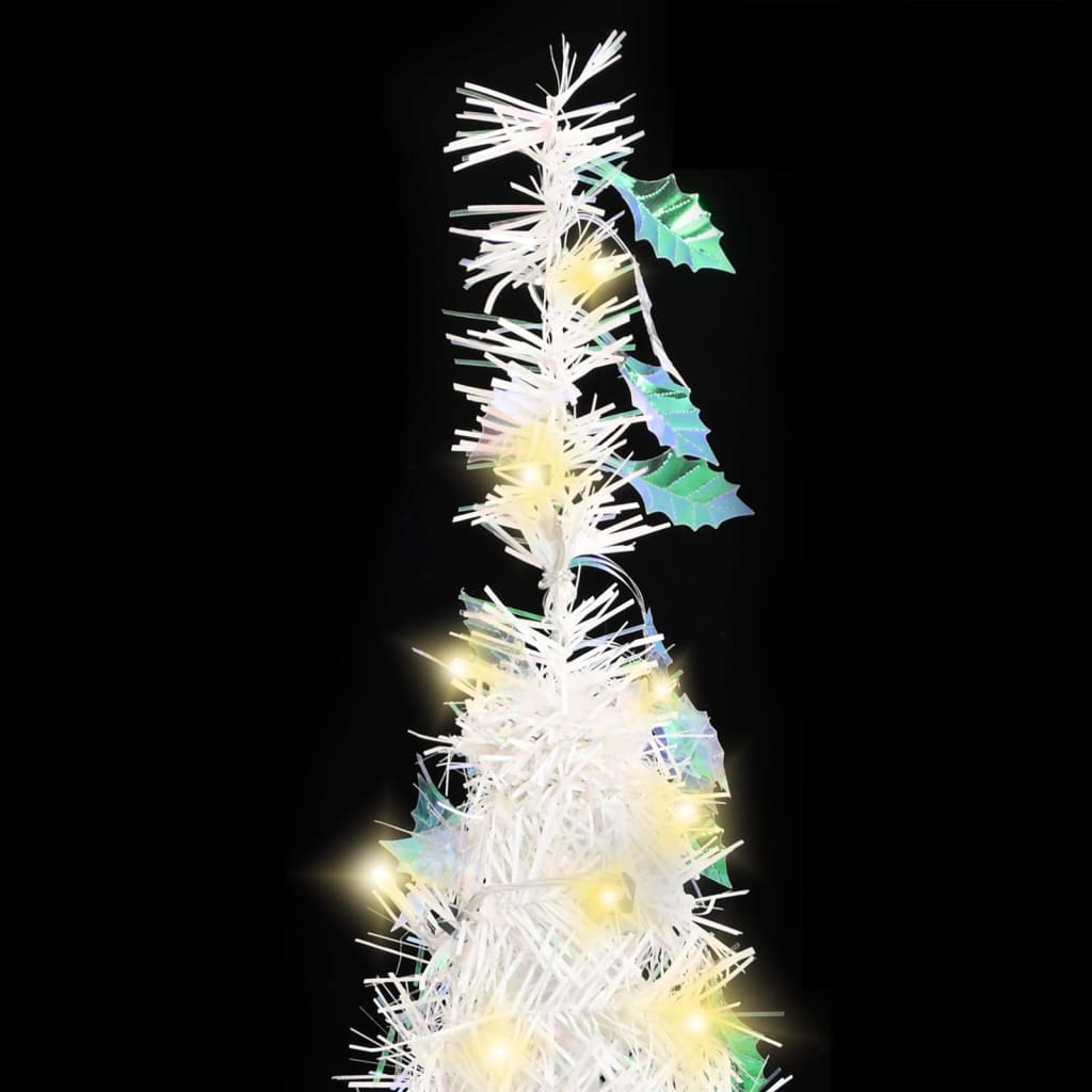 Artificial Christmas Tree Pop-up 50 LEDs White 47.2"