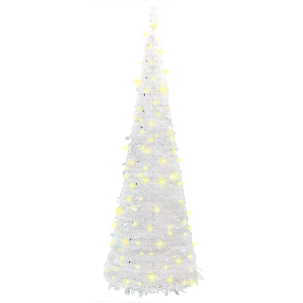 Artificial Christmas Tree Pop-up 150 LEDs White 70.9"