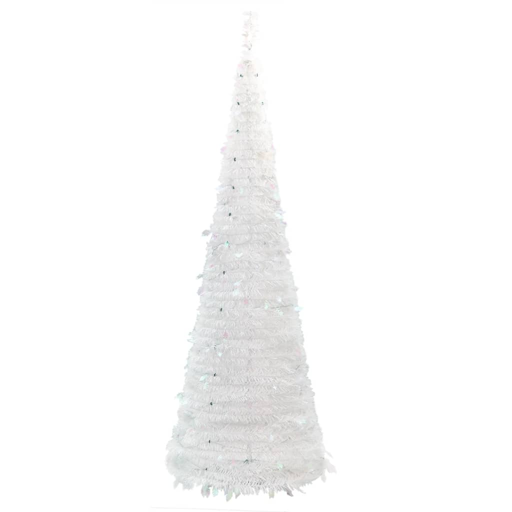 Artificial Christmas Tree Pop-up 150 LEDs White 70.9"