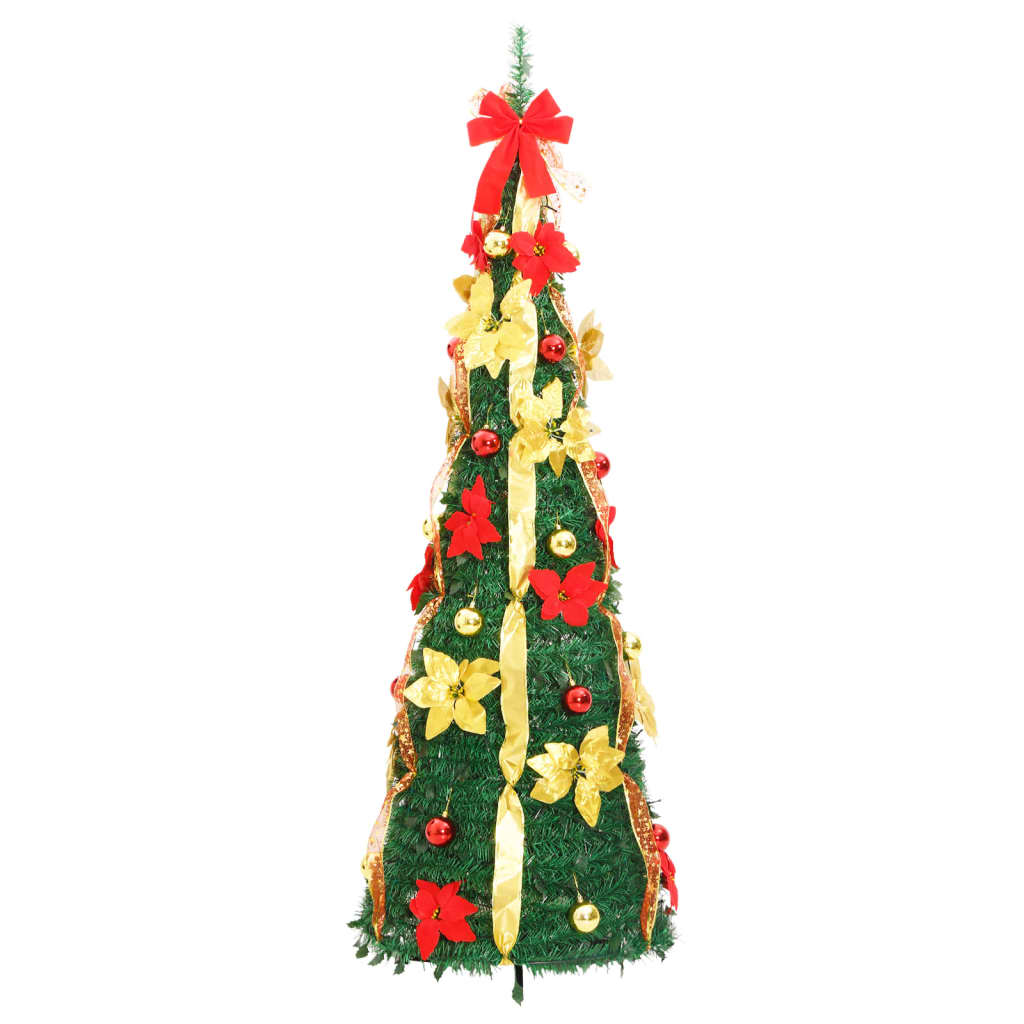 Artificial Christmas Tree Pop-up 50 LEDs Green 47.2"