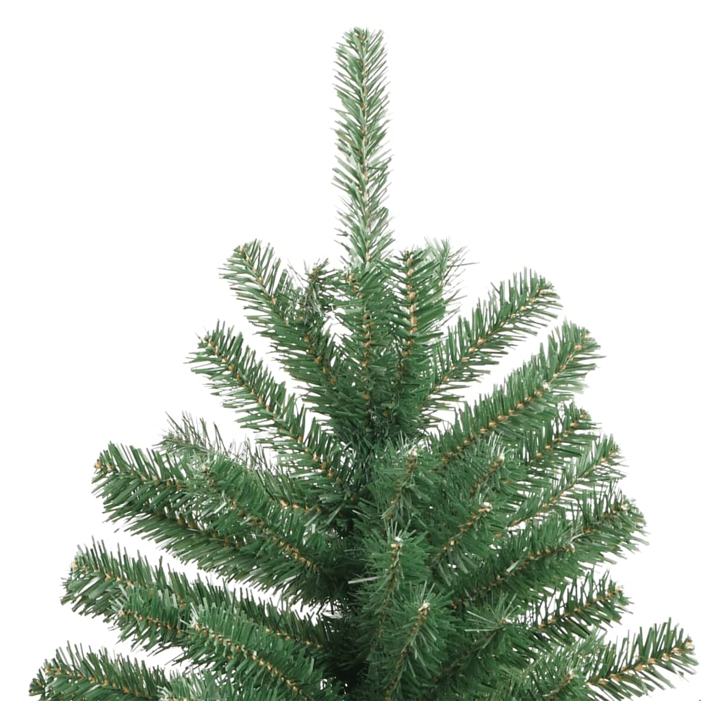 vidaXL Artificial Hinged Christmas Tree with Stand Green 59.1"