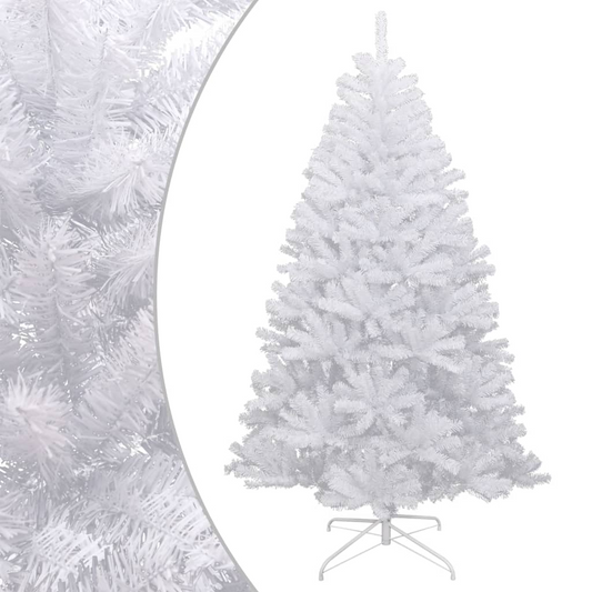 vidaXL Artificial Hinged Christmas Tree with Flocked Snow 59.1"