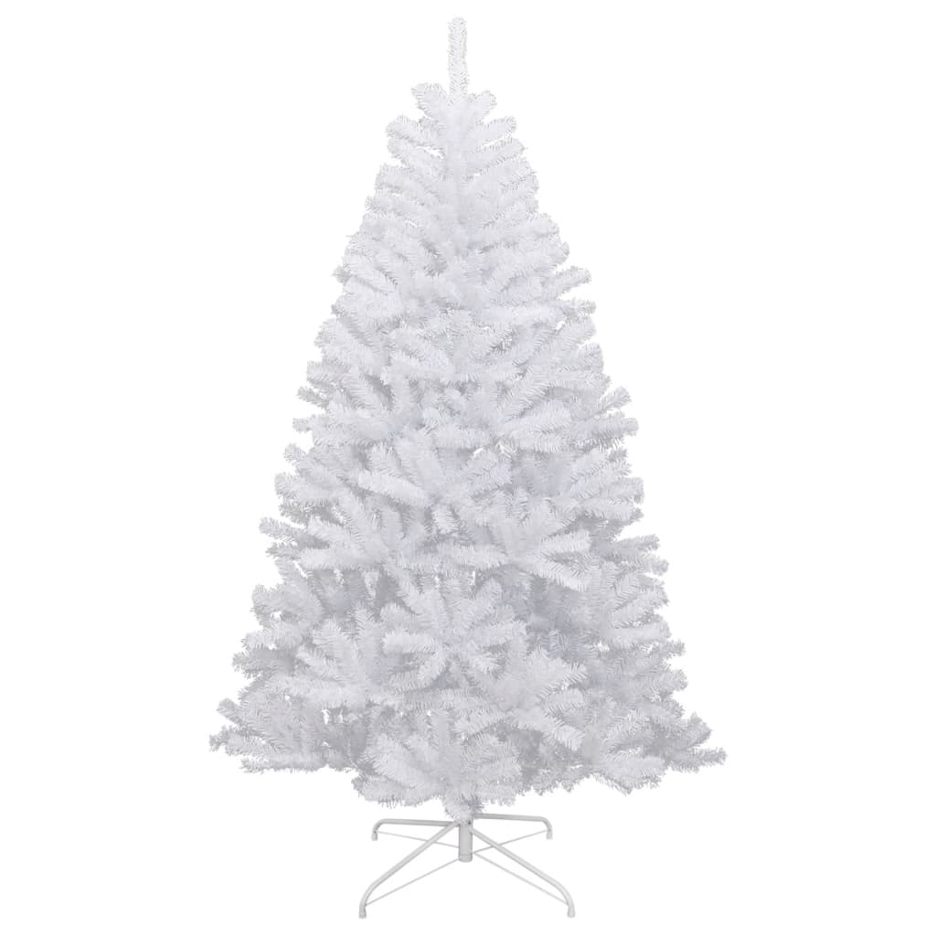 vidaXL Artificial Hinged Christmas Tree with Flocked Snow 59.1"