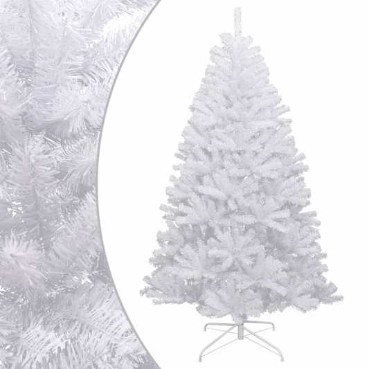 Artificial Hinged Christmas Tree with Flocked Snow 82.7"