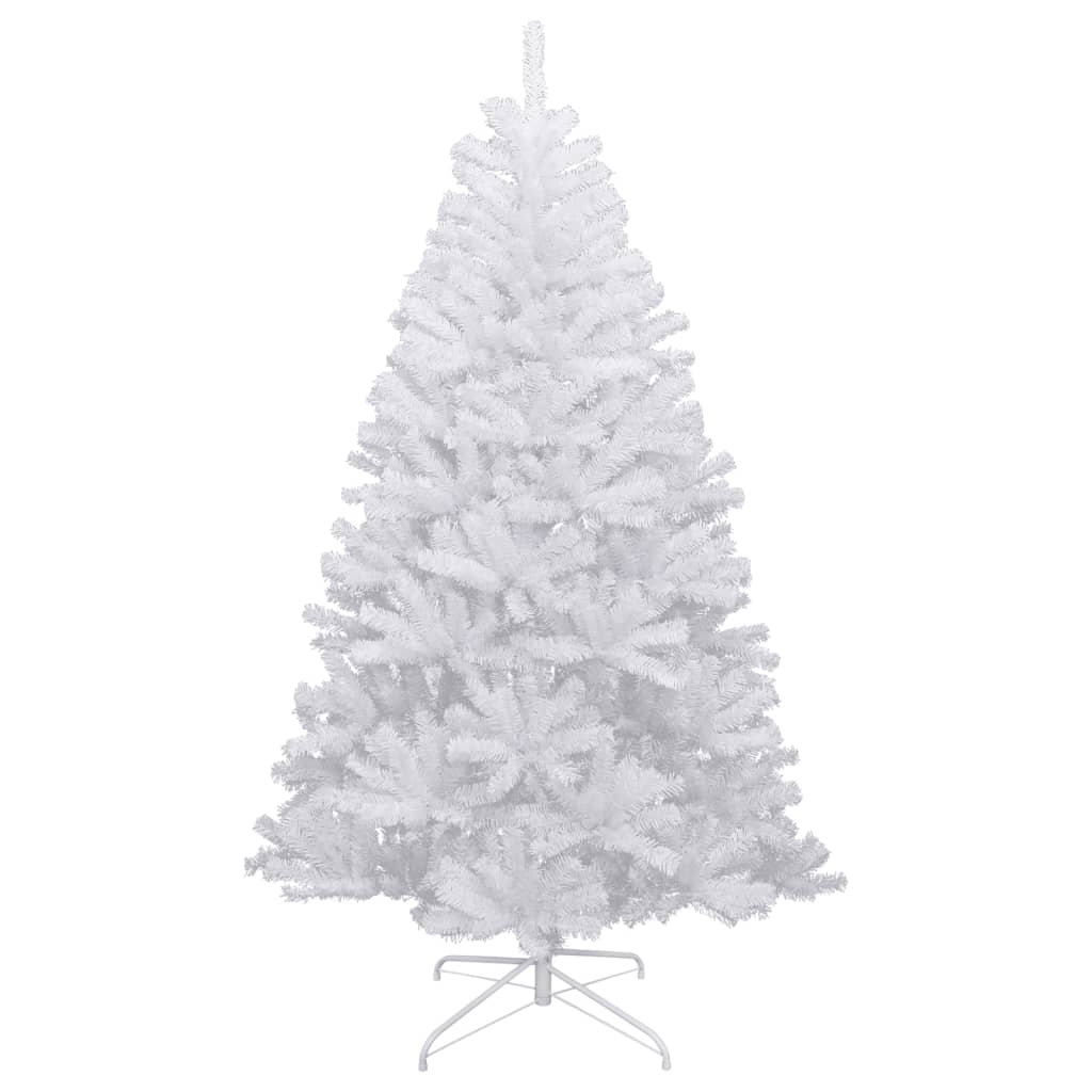 Artificial Hinged Christmas Tree with Flocked Snow 82.7"