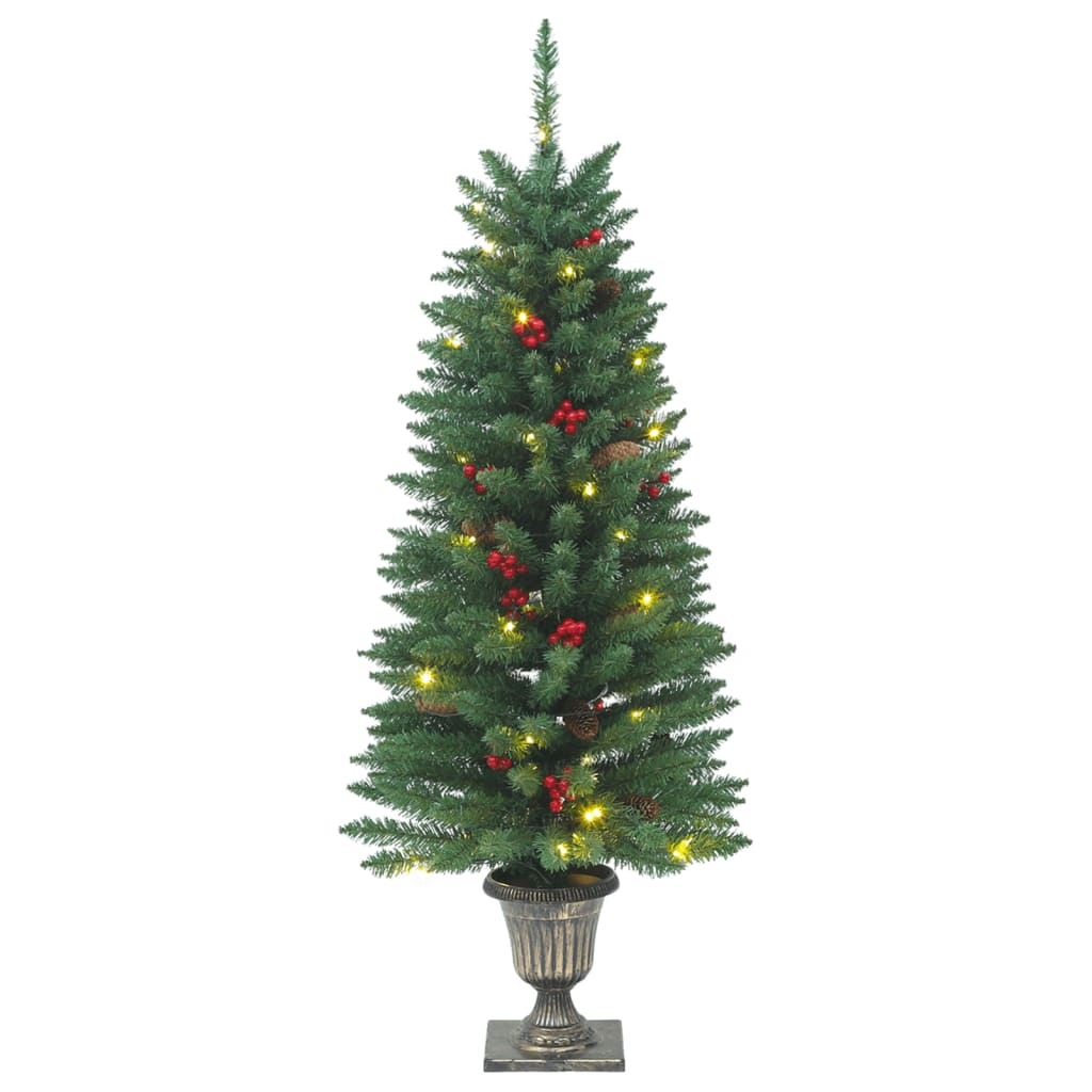 Artificial Christmas Trees 2 pcs 100 LEDs Green 47.2"