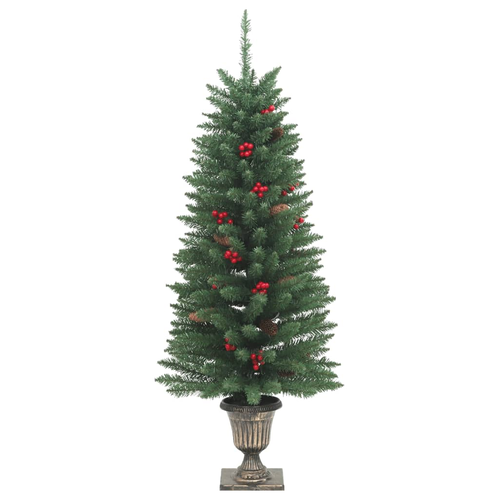 Artificial Christmas Trees 2 pcs 100 LEDs Green 47.2"