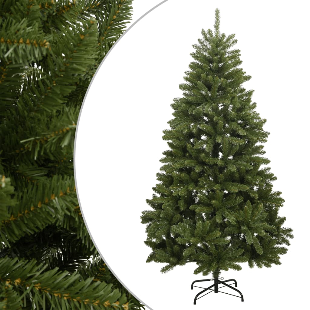 Artificial Hinged Christmas Tree with Stand Green 59.1"