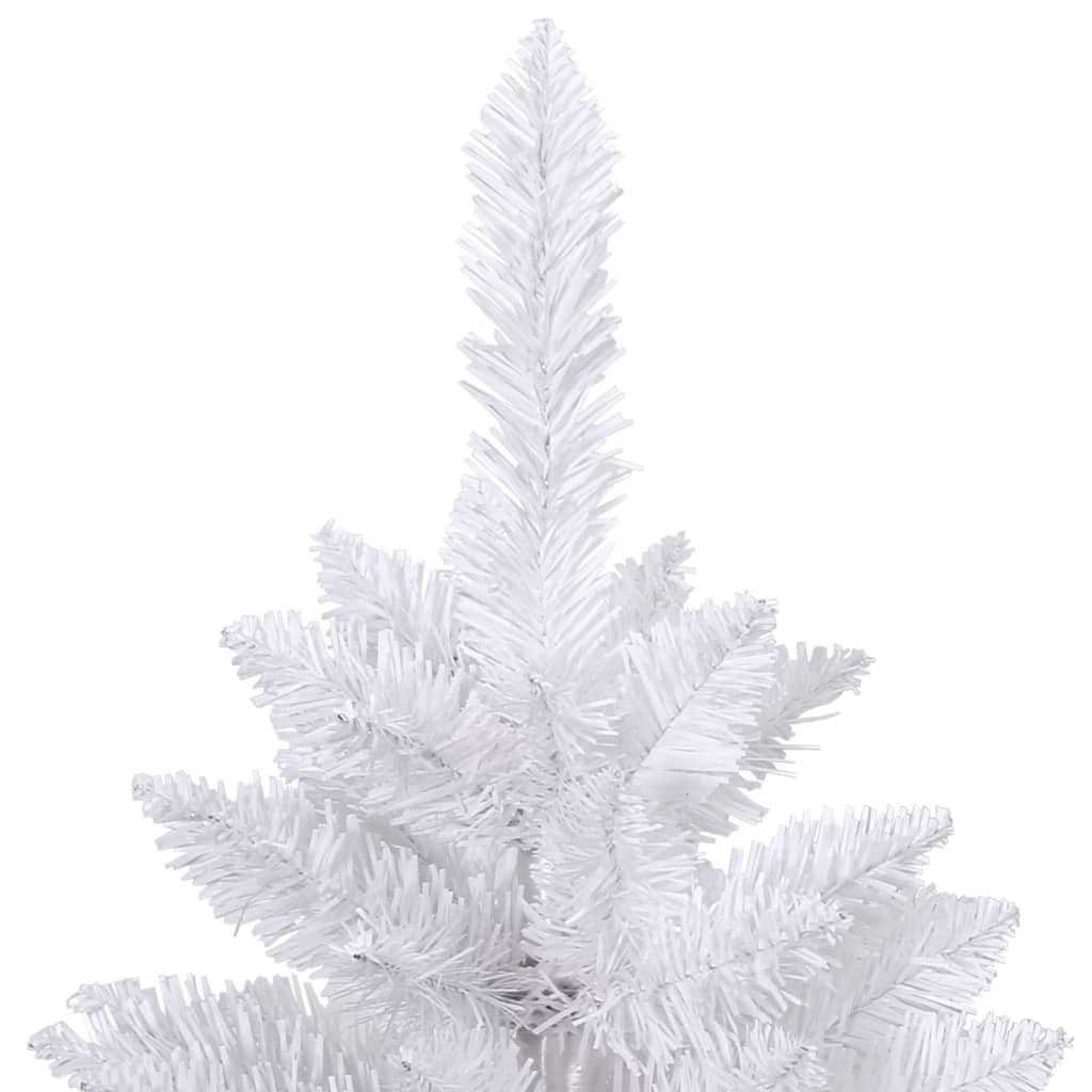 Artificial Hinged Christmas Tree with Stand White 59.1"