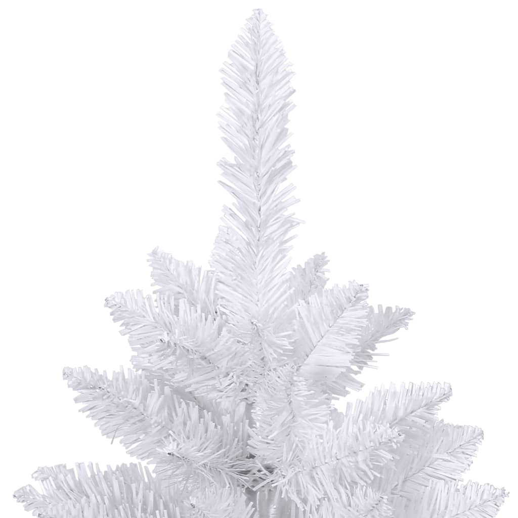 vidaXL Artificial Hinged Christmas Tree with Stand White 47.2"