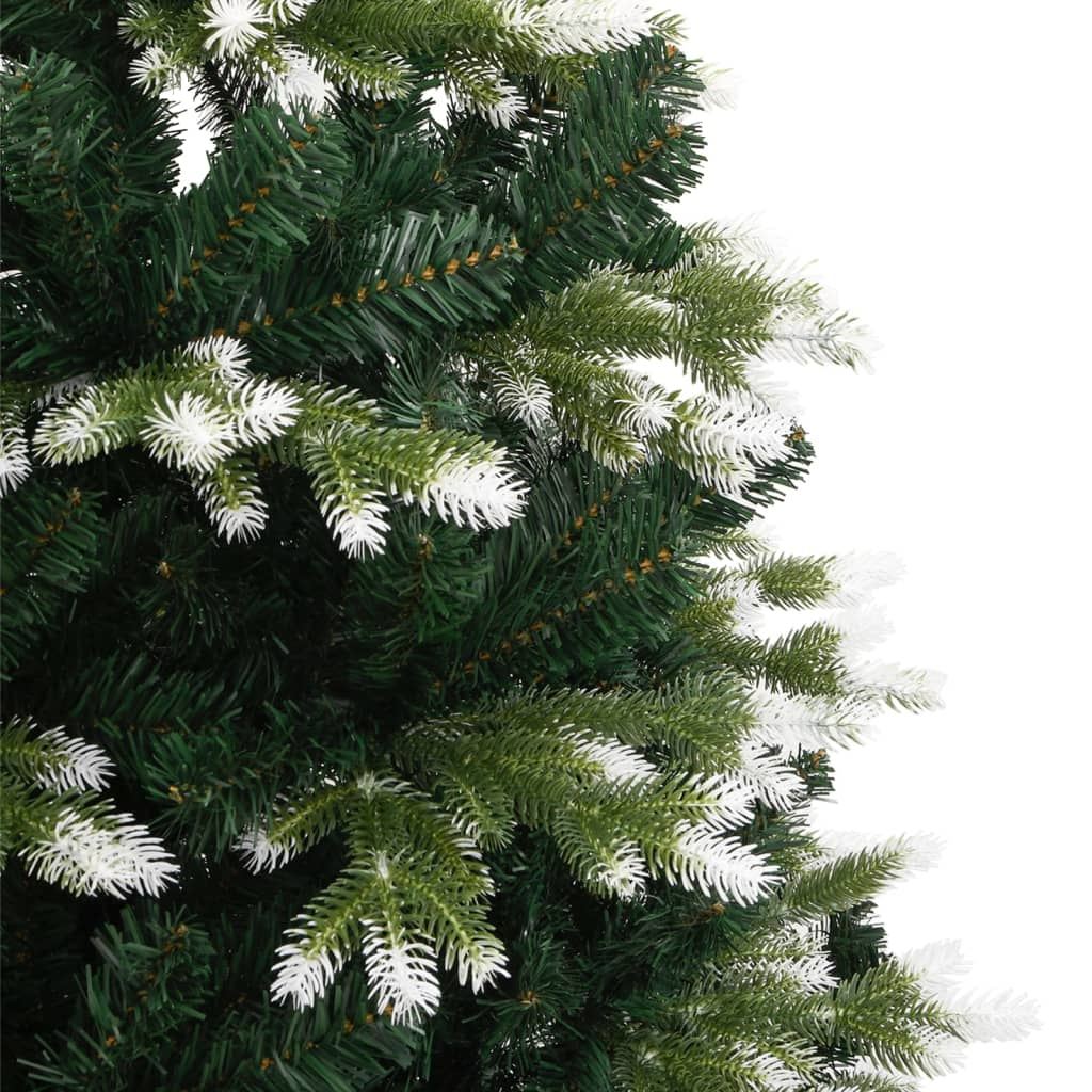 Artificial Hinged Christmas Tree with Flocked Snow 82.7"