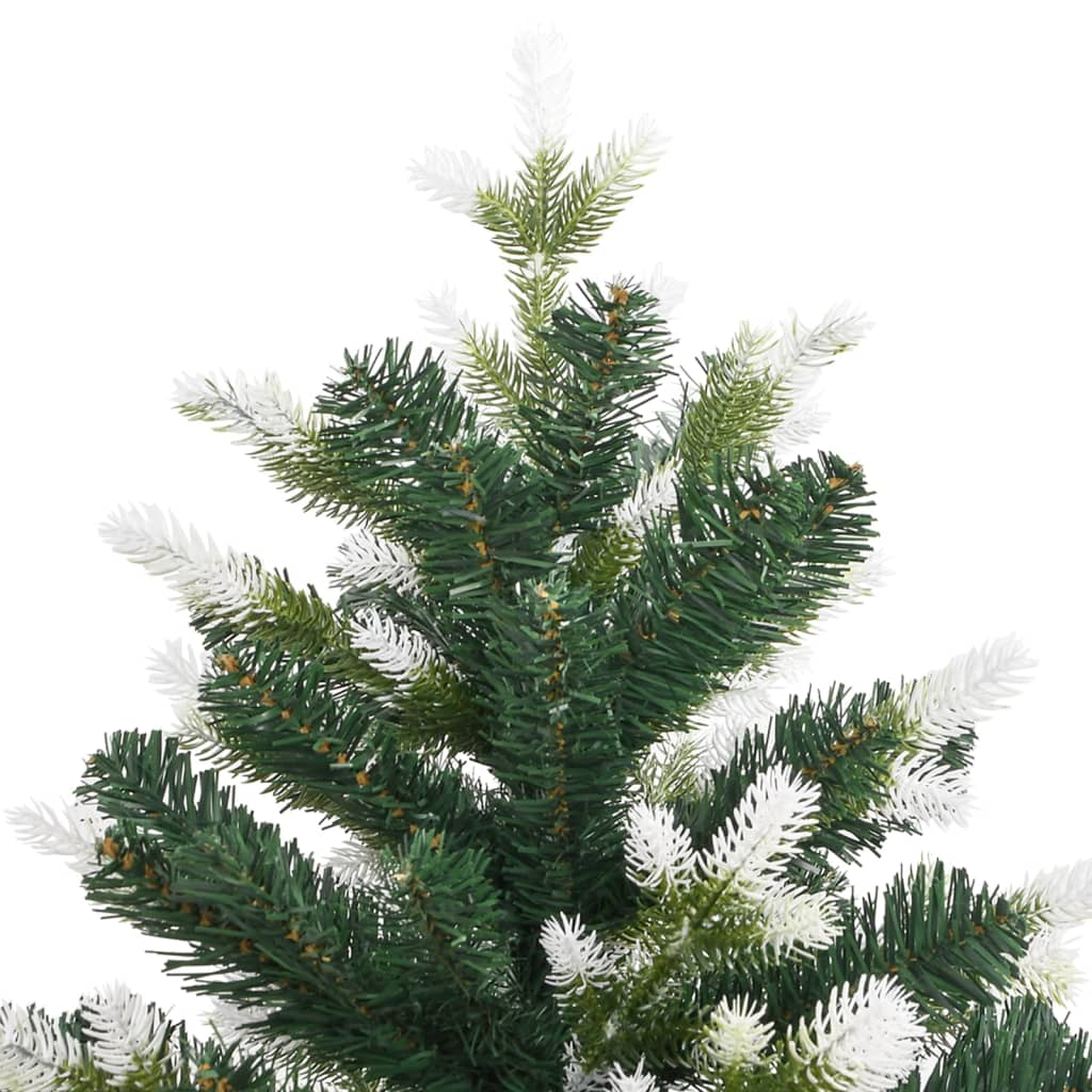 Artificial Hinged Christmas Tree with Flocked Snow 82.7"