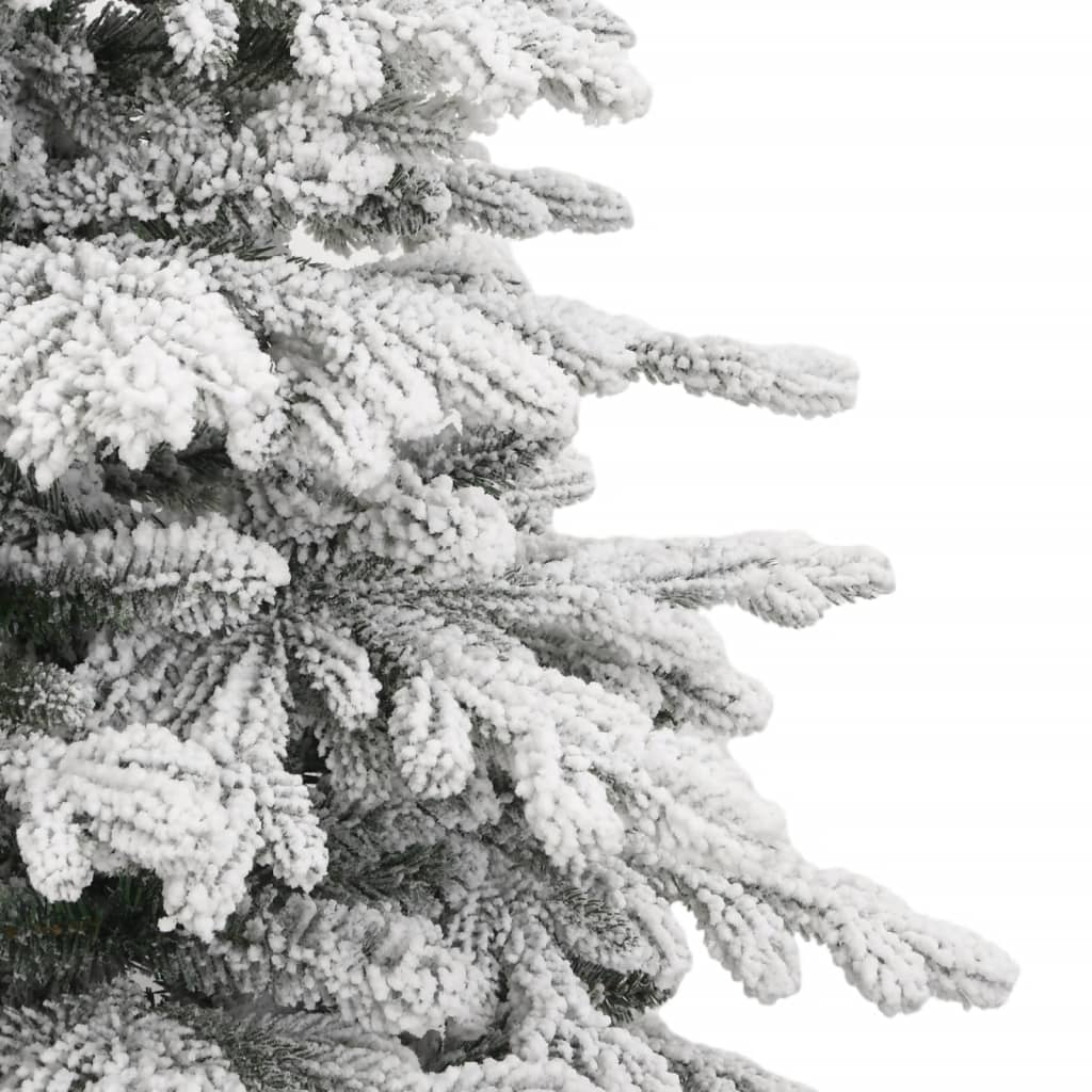 Artificial Hinged Christmas Tree with Flocked Snow 82.7"