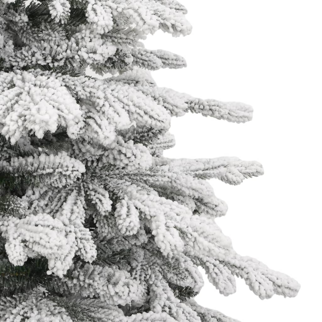 Artificial Hinged Christmas Tree with Flocked Snow 70.9"