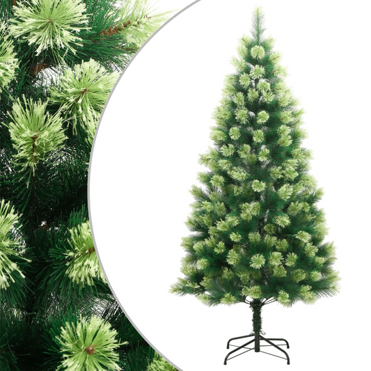 vidaXL Artificial Hinged Christmas Tree with Stand 82.7"