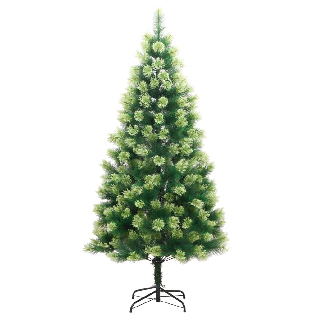 vidaXL Artificial Hinged Christmas Tree with Stand 82.7"