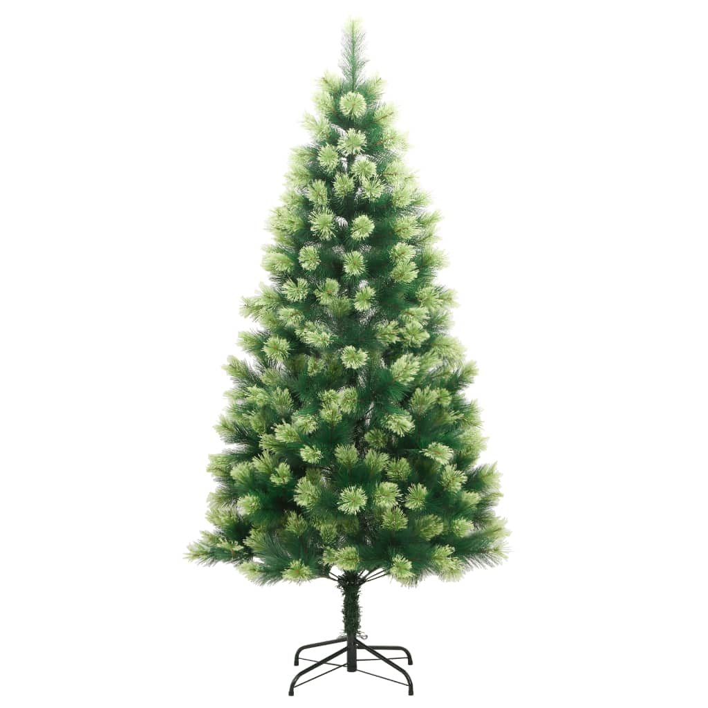 vidaXL Artificial Hinged Christmas Tree with Stand 70.9"