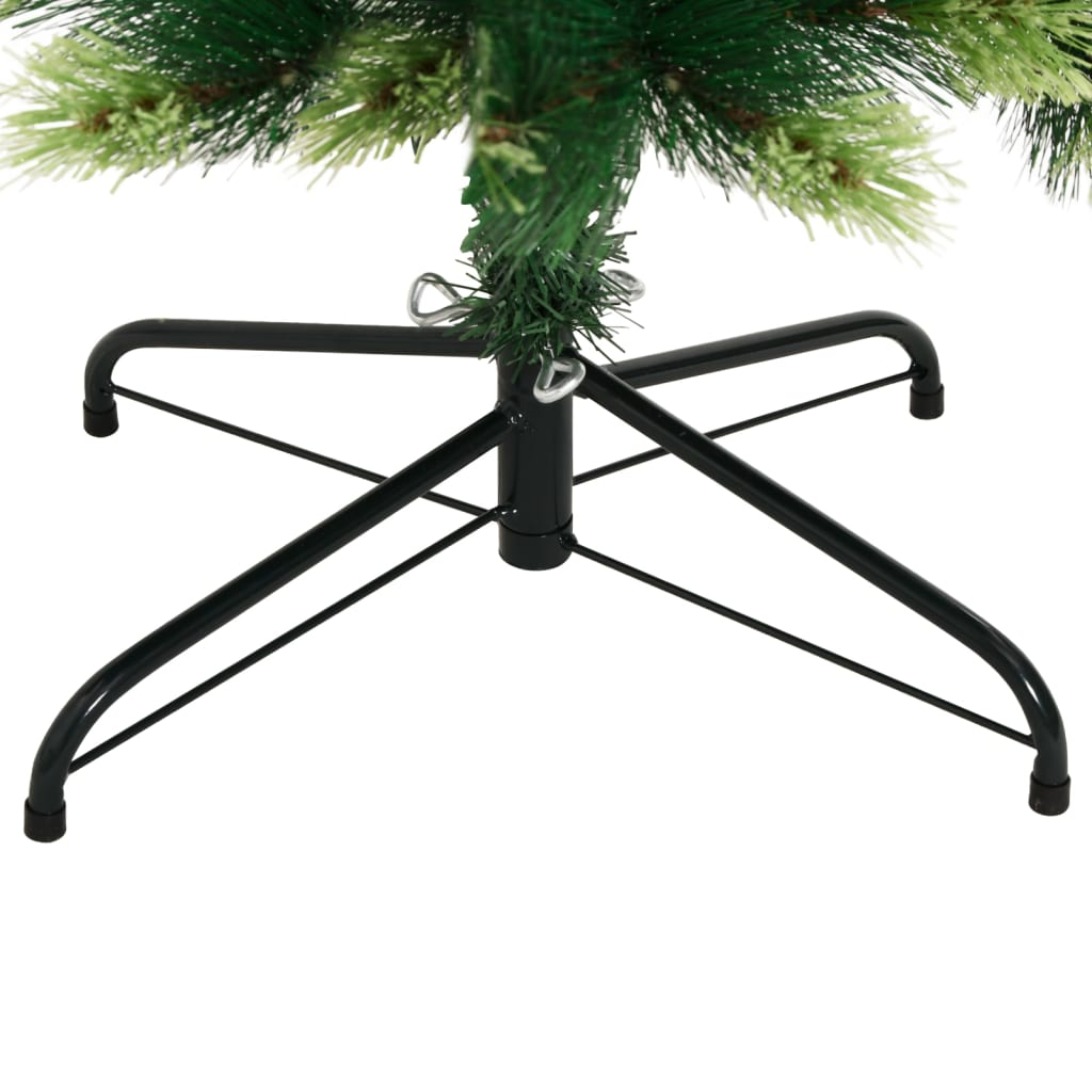 vidaXL Artificial Hinged Christmas Tree with Stand 70.9"