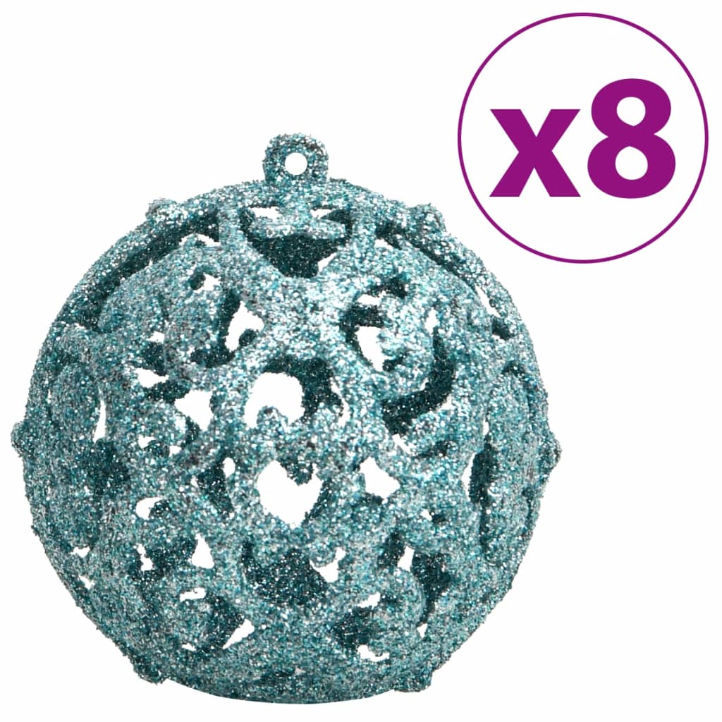 vidaXL Christmas Baubles 100 pcs Turquoise 1.2" / 1.6" / 2.4"