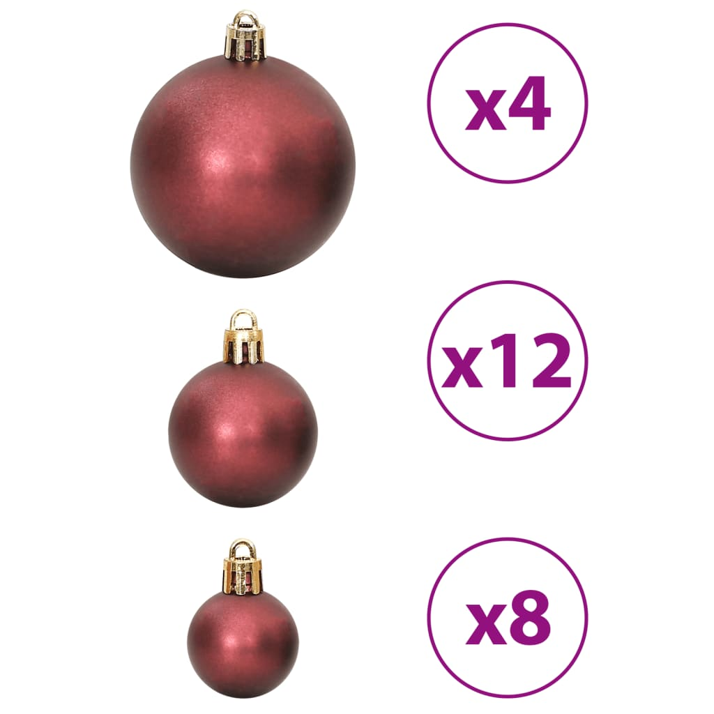 Christmas Baubles 100 pcs Champagne and Brown 1.2" / 1.6" / 2.4"