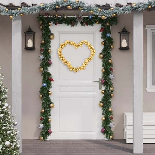 vidaXL Christmas Balls Garland Gold 68.9" Polystyrene