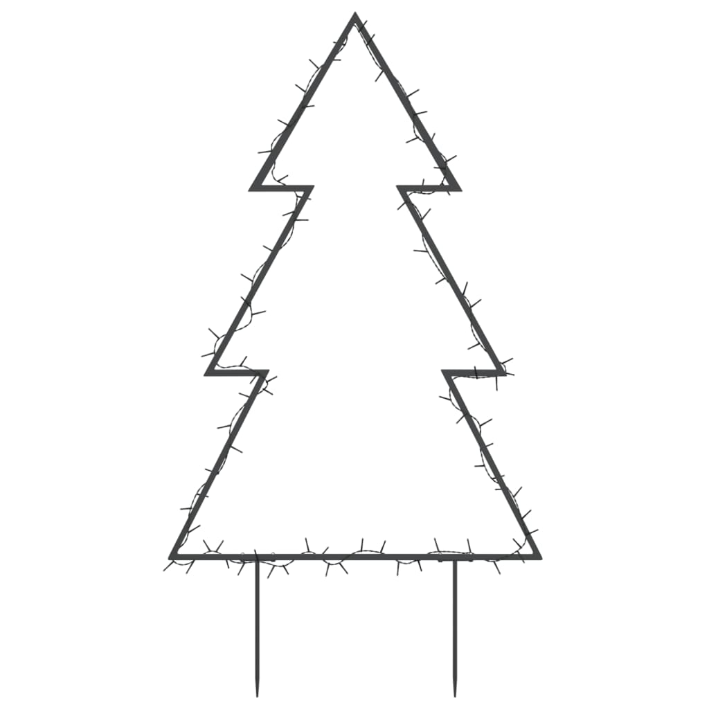 Christmas Light Decoration with Spikes Tree 80 LEDs 23.6"