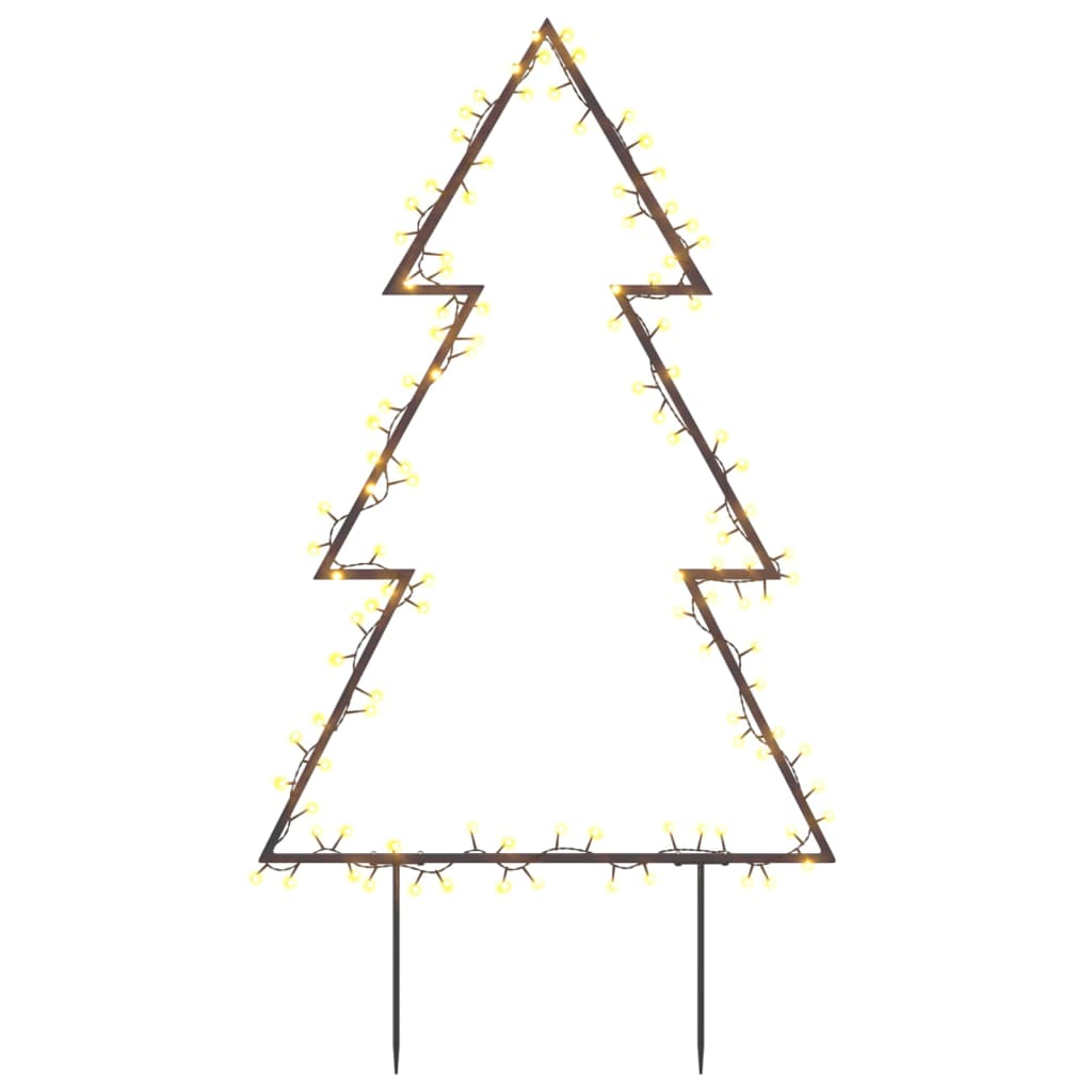 Christmas Light Decoration with Spikes Tree 115 LEDs 35.4"