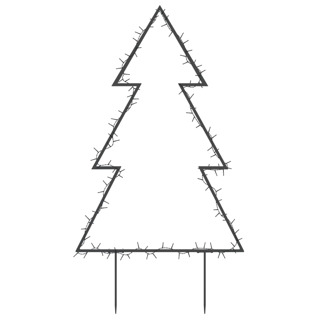 Christmas Light Decoration with Spikes Tree 115 LEDs 35.4"