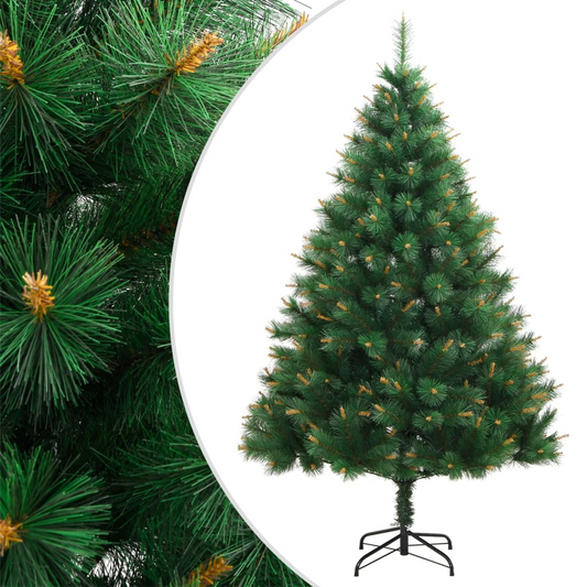 vidaXL Artificial Hinged Christmas Tree with Stand 59.1"