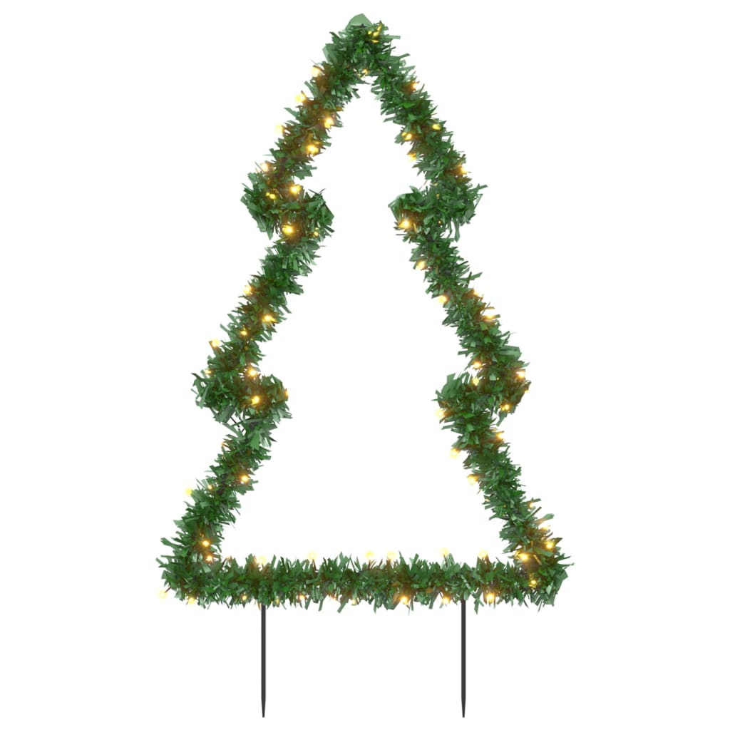 Christmas Light Decoration with Spikes Tree 80 LEDs 23.6"