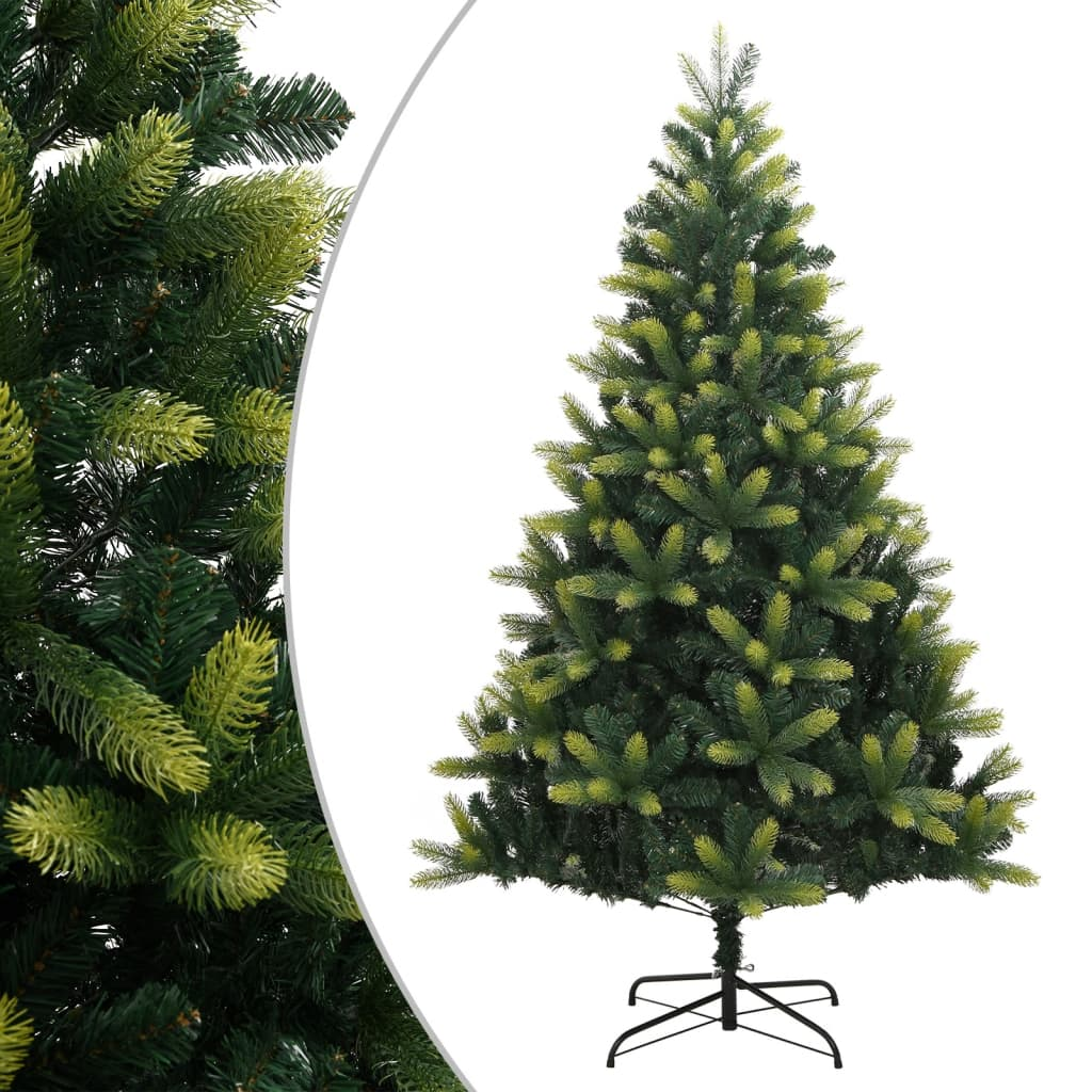 vidaXL Artificial Hinged Christmas Tree with Stand 70.9"