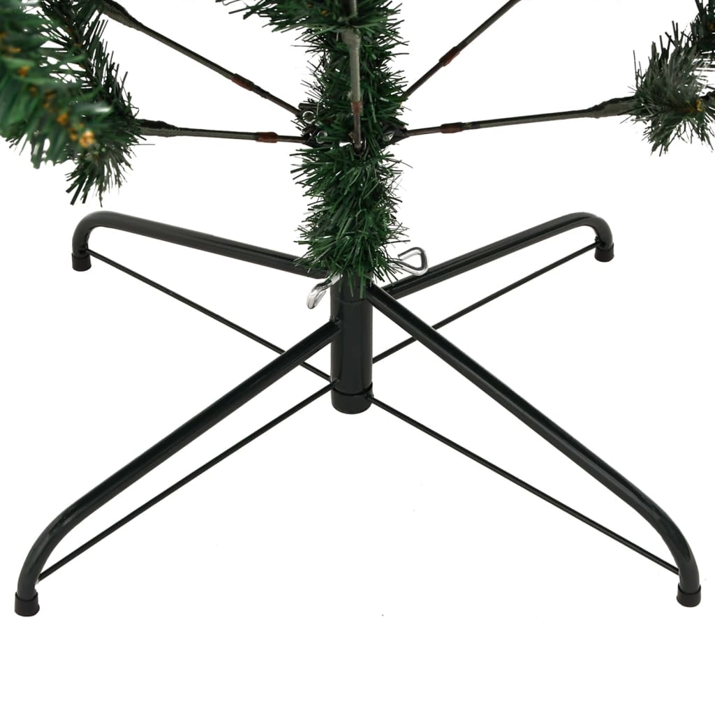 vidaXL Artificial Hinged Christmas Tree with Stand 70.9"