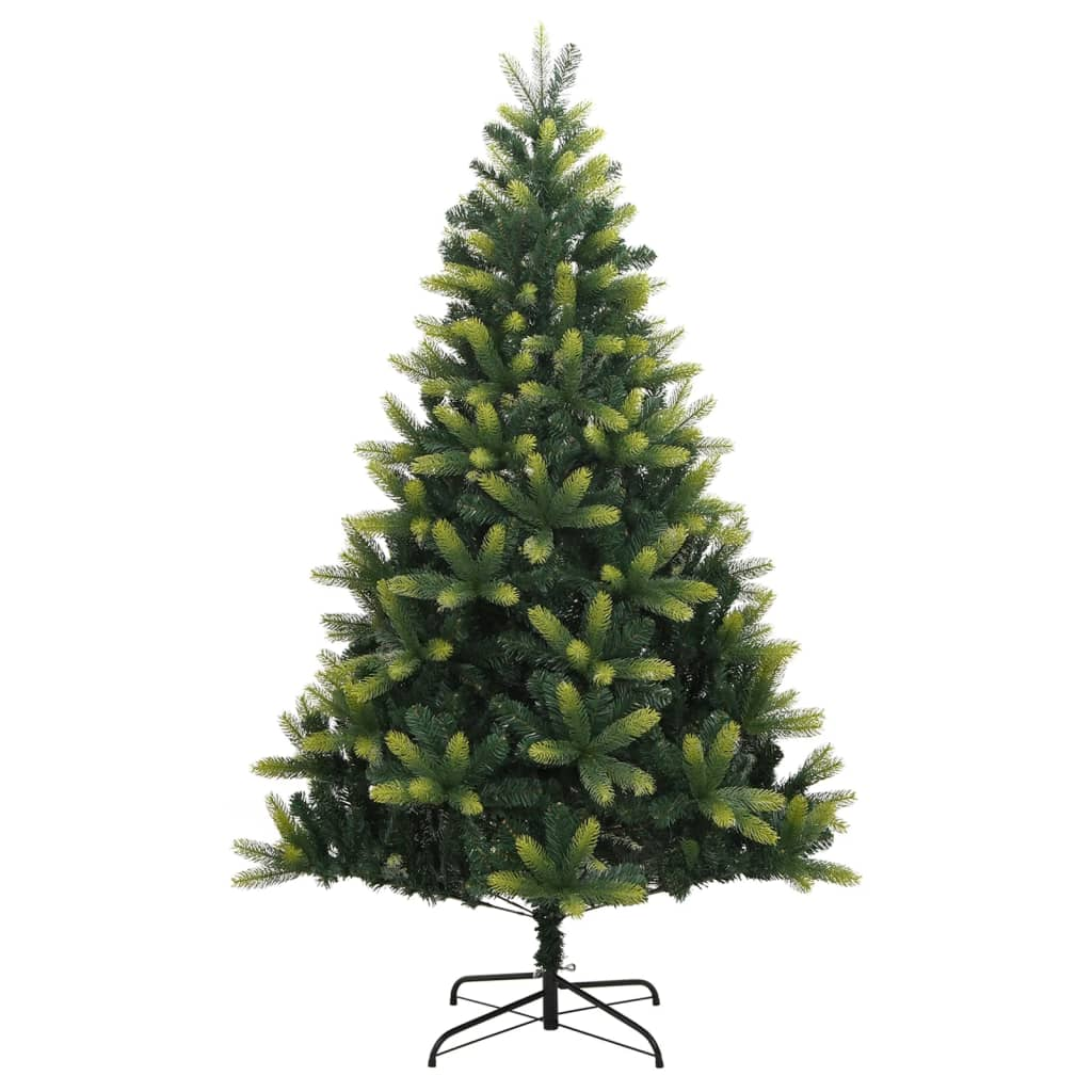 vidaXL Artificial Hinged Christmas Tree with Stand 82.7"